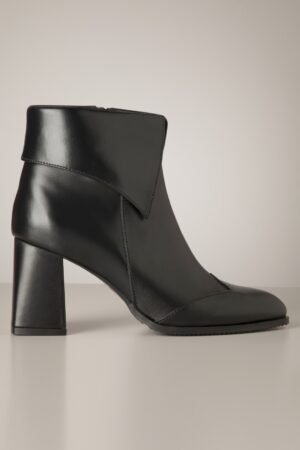 Amanda Leder Stiefeletten in Schwarz
