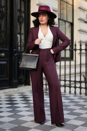 Dakota Hose in Dunkelrot