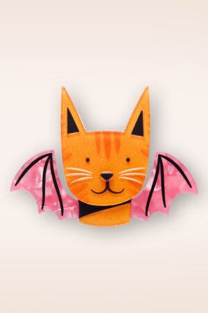 Geflügeltes Kitty Brosche