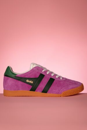 Gola Elan Wildleder Sneaker in Fuchsia