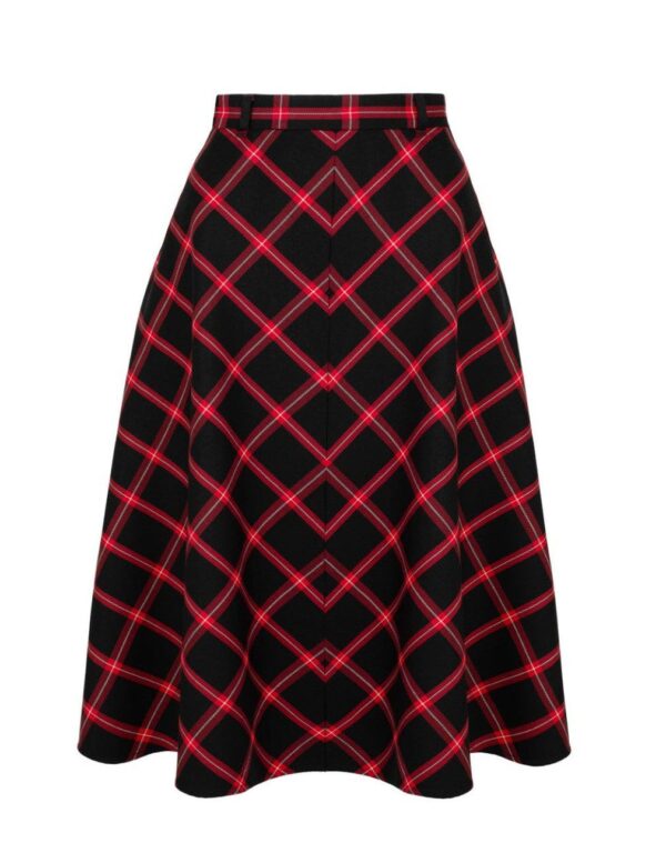 Hell Bunny A-Linien-Rock Janine Skirt Tellerrock
