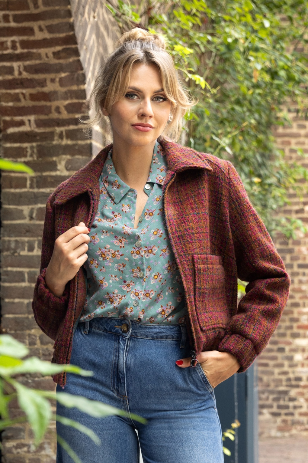 Isla Pisaro Jacke in Wild Fuchsia