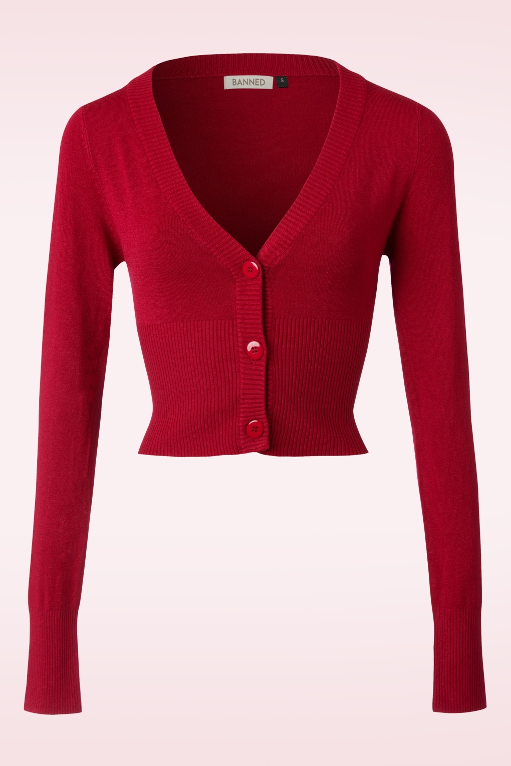 Lets Go Dancing Cardigan in Dunkelrot