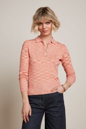Poloshirt in Altrosa