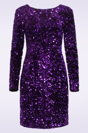 Serena Paillettenkleid in Lila
