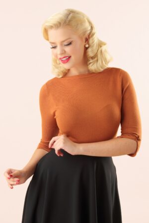 Süchtiger Pullover in Braun