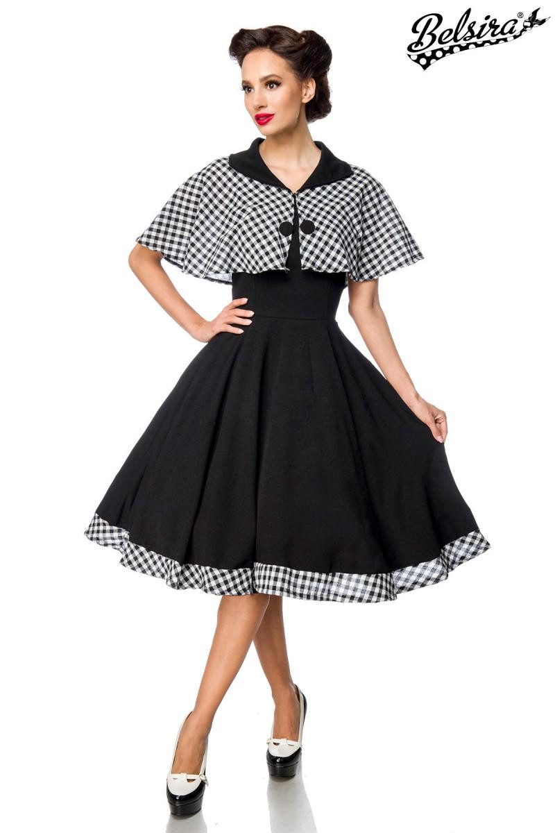 BELSIRA Trachtenkleid Belsira Swing-Kleid mit Cape