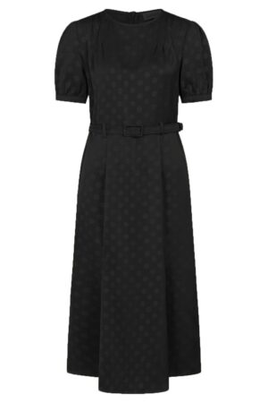 Banned A-Linien-Kleid Iris Polka Dot Schwarz