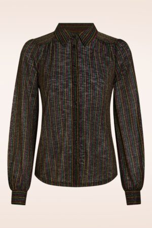 Carina Starlet Bluse in Schwarz