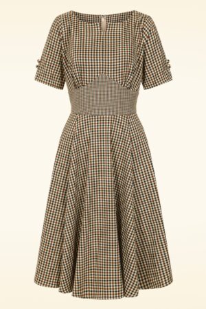 Check Me Darling Swingkleid in Beige