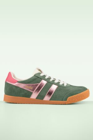Gola Elan Wildleder Sneaker in Grün