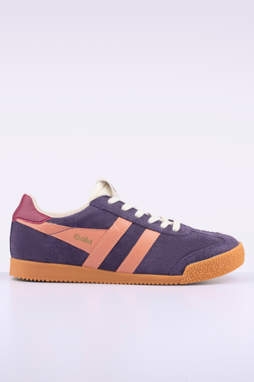 Gola Elan Wildleder Sneaker in Pflaumenlila.