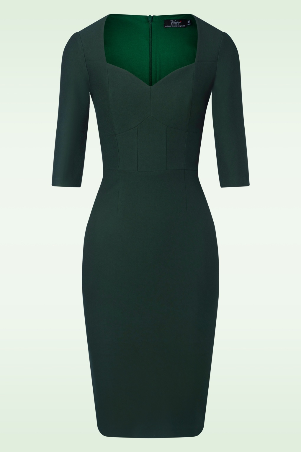 June Etuikleid in Dunkelgrün
