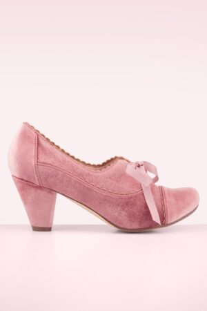 Madison Samt Stiefeletten in Flieder