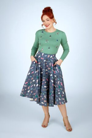 Ski Snow Season Tellerrock in Blau