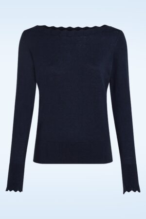 Audrey Cocoon Oberteil in Dunkelblau