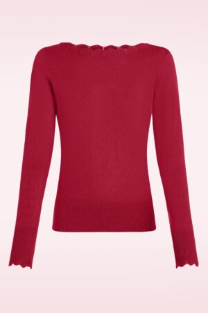 Audrey Cocoon Oberteil in Rot