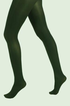 Blickdichte Strumpfhose in Waldgrün
