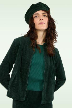 D'amourfine Baskenmütze in Needle-Grün