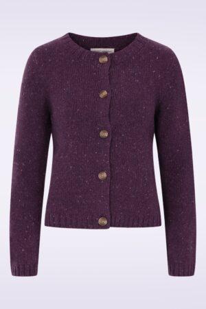 Dawson Pick Strickjacke in Merino Grape