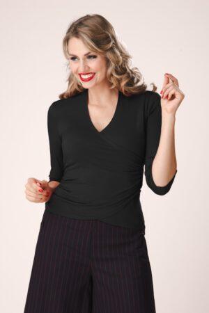 Exklusiv bei Topvintage ~ Darla Oberteil in Schwarz