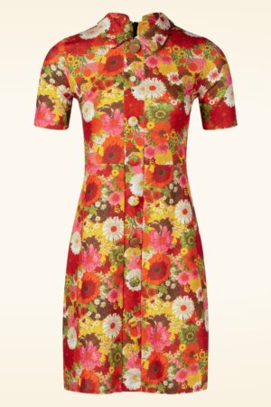 Exklusiv bei Topvintage ~ Dharma Blumenkleid mehrfarbig