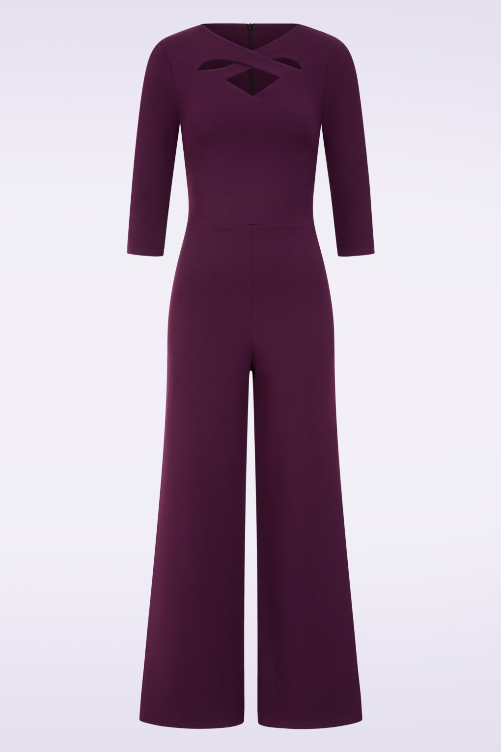 Exklusiv bei Topvintage ~ Leah Jumpsuit in Aubergine