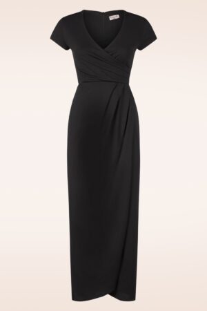 Exklusiv bei Topvintage ~ Meila Maxikleid in Schwarz