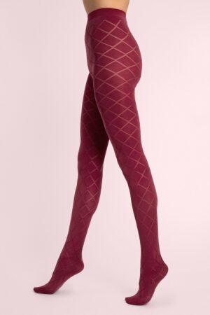 Fusil Strumpfhose in Kirschrot