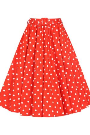 Hearts & Roses London A-Linien-Rock Paula 50er Polka Dot Rockabilly Retro Vintage Swing