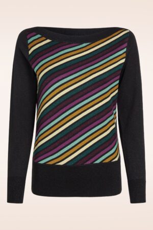 Ivy Lapis Oberteil in Schwarz/mehrfarbig