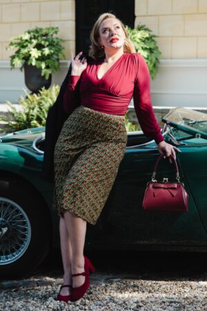 Juno Mirth Midirock in Rhabarberrot