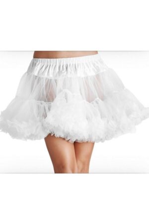 Leg Avenue Kostüm Petticoat Tüll weiß - Rock für Fasching & Karneval, Ideales Accessoire für sexy Kostüme und 50er/60er Jahre Look