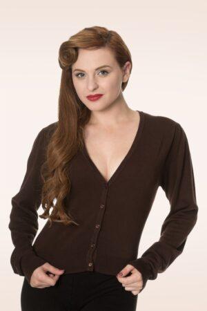 Little Luxury Cardigan in Braun