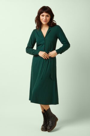 Lola Piper Kleid in Botanical Green
