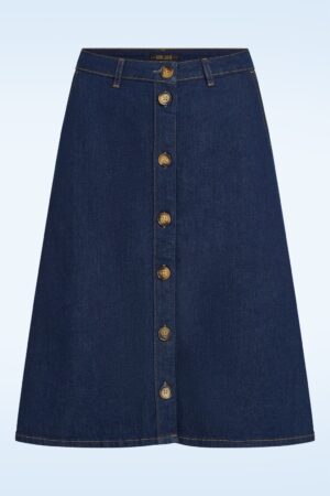 Marie Onyx Denim Rock in Tiefblau
