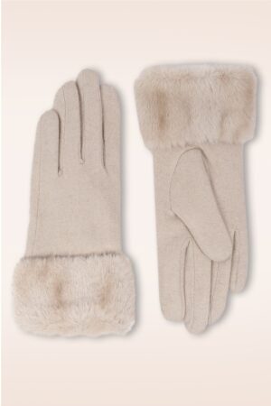 Marilyn Wollhandschuhe in Beige