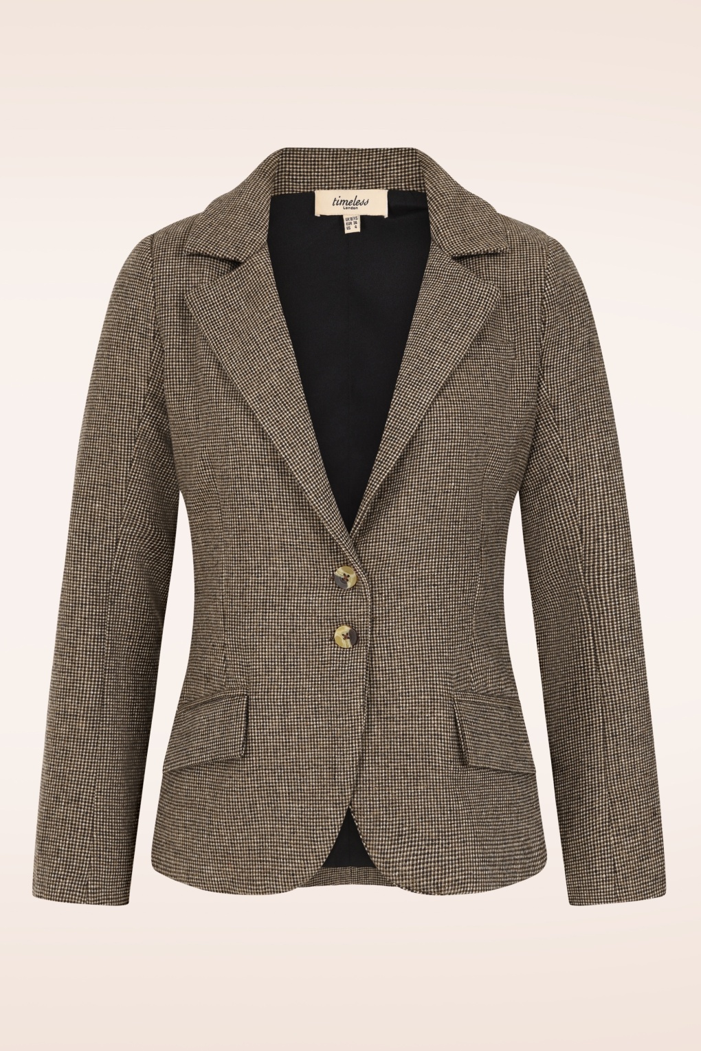 Melina Wollkaroblazer in Braun