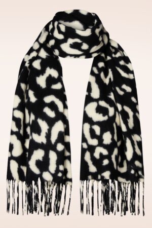 Mina Schal in Schwarz-Weiß