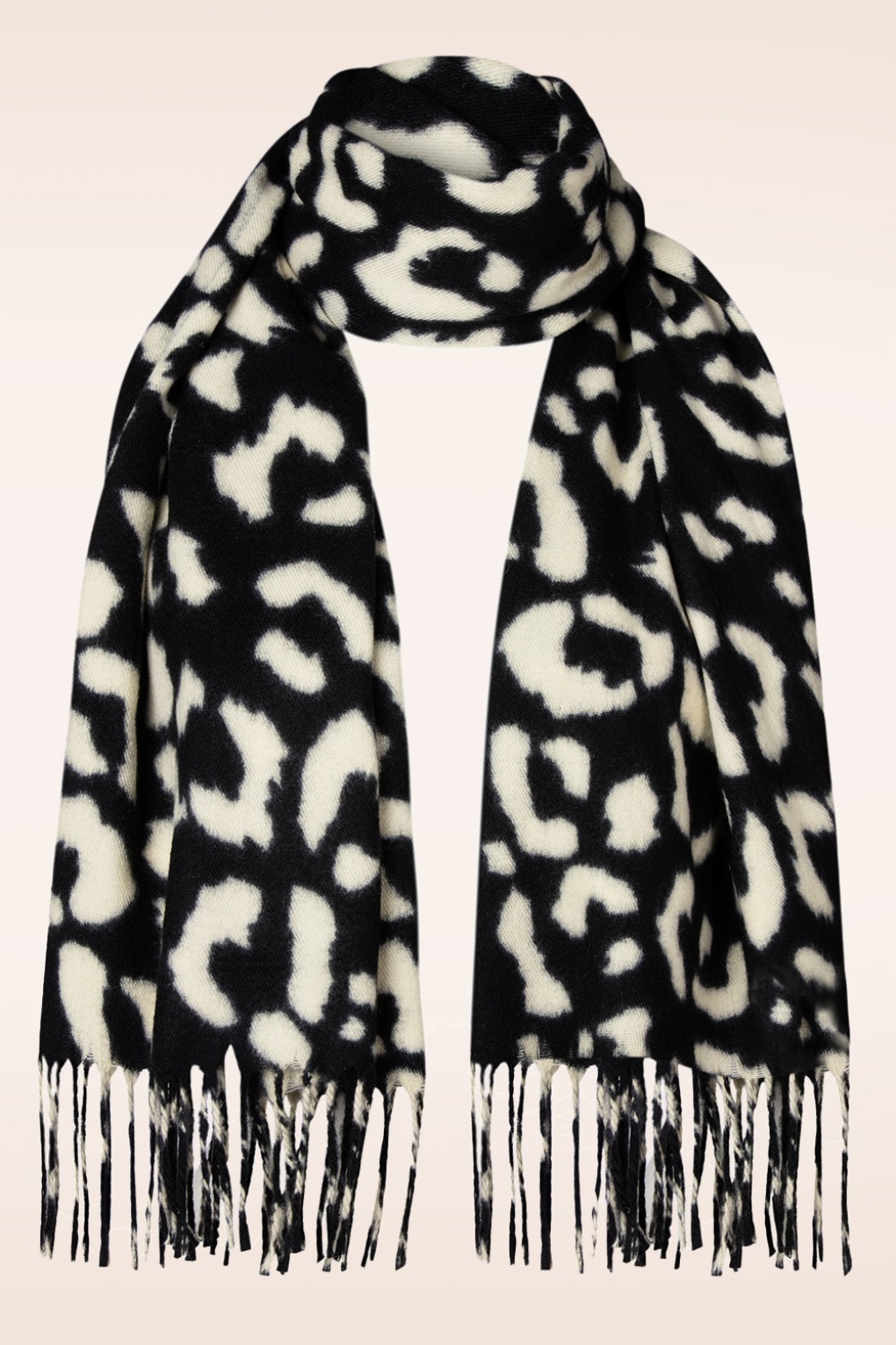 Mina Schal in Schwarz-Weiß