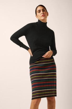 Ozark Plissee-Strickrock mehrfarbig