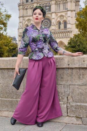 Riley Violette Palazzo-Hose in Pink-Lila