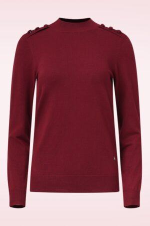 Sierra Strickoberteil in Weinrot