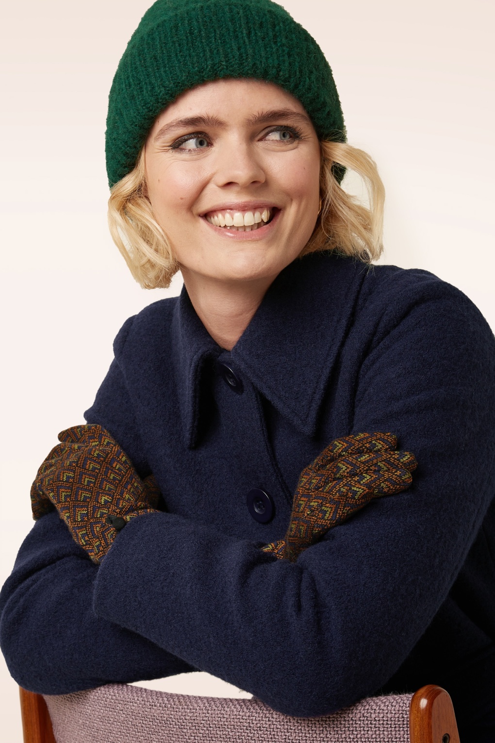 Sizzle Handschuhe in Rhodonitblau