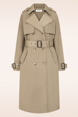 Soft Command Trenchcoat in dunklem Taupe