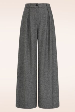 Statement Weite Hose in Grau