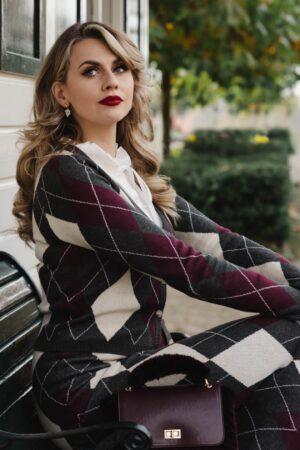 Virginia Cardigan in Dunkelgrau