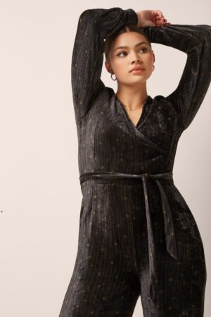 Zita Nieve Jumpsuit in Kaviar