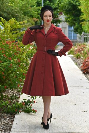 Abigail Swingmantel in Terrakotta