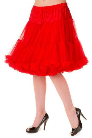 Banned Unterrock Walkabout Rot Rockabilly Swing Unterrock